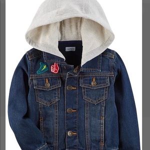 Hooded denim jacket